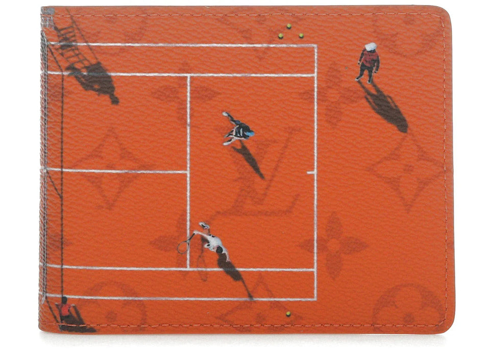 Louis Vuitton Tennis Slender Wallet Brick Red