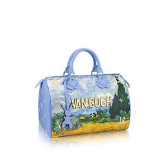 Louis Vuitton x Jeff Koons Speedy Vincent Van Gogh Masters 30 Lavender Multicolor