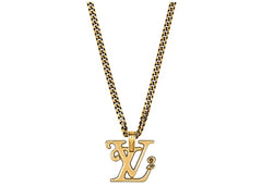 Louis Vuitton x Nigo Squared Necklace Gold