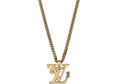 Louis Vuitton x Nigo Squared Necklace Gold
