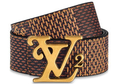 Louis Vuitton x Nigo Squared Reversible Belt Damier Ebene Giant 40MM Brown