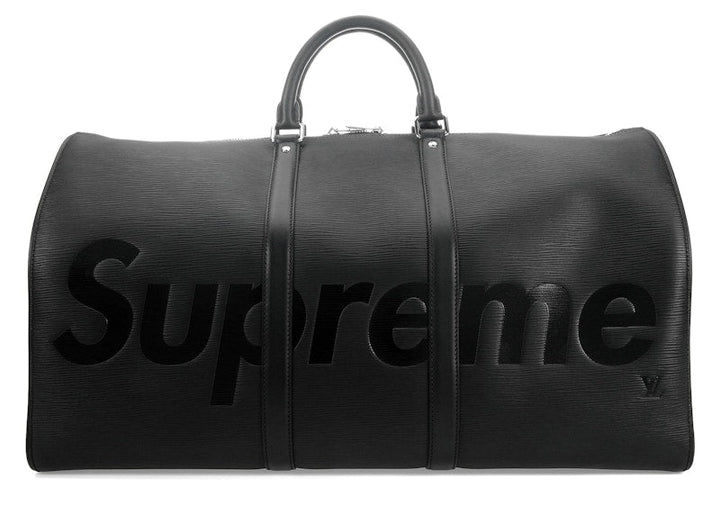 Louis Vuitton x Supreme Keepall Bandouliere Epi 55 Black