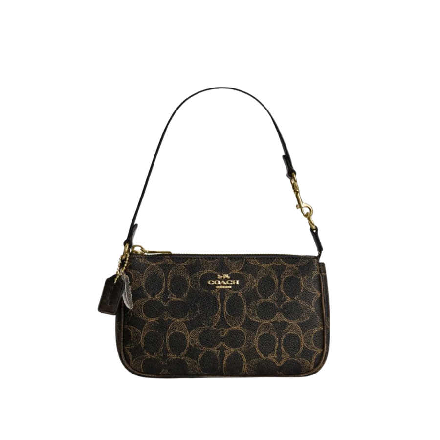 Coach Nolita 19 In Loved Signature Canvas With Charms Gold Brown