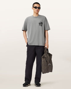 Orlando Logo Print Oversized T-Shirt (March Grey)