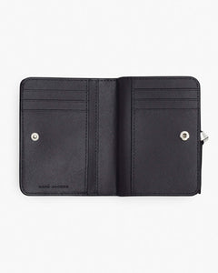 Marc Jacobs Marc Jacobs The Utility Snapshot Mini Compact Wallet Wolf Grey Multi Wolf Grey Multi
