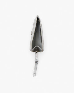 Marc Jacobs Marc Jacobs The Metallic Utility Snapshot Top Zip Multi Wallet Silver Silver