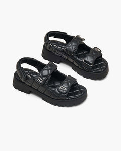 Marc Jacobs Marc Jacobs The Quilted Sunny Sandal Black Black