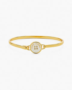 Marc Jacobs Marc Jacobs The Button Hinge Bracelet Gold/Cream Gold/cream