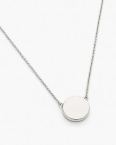 Marc Jacobs Marc Jacobs The Button Pendant Necklace Silver/Black Silver/black
