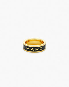 Marc Jacobs Marc Jacobs The Marc Jacobs Enamel Ring Gold/Black Gold/black