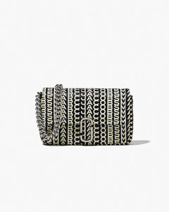 Marc Jacobs Marc Jacobs The Monogram Leather J Marc Mini Bag Black/White Black/white