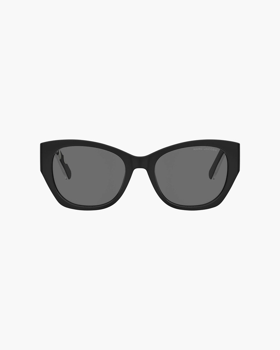 Marc Jacobs The Bold Logo Cat Eye Sunglasses Black/white