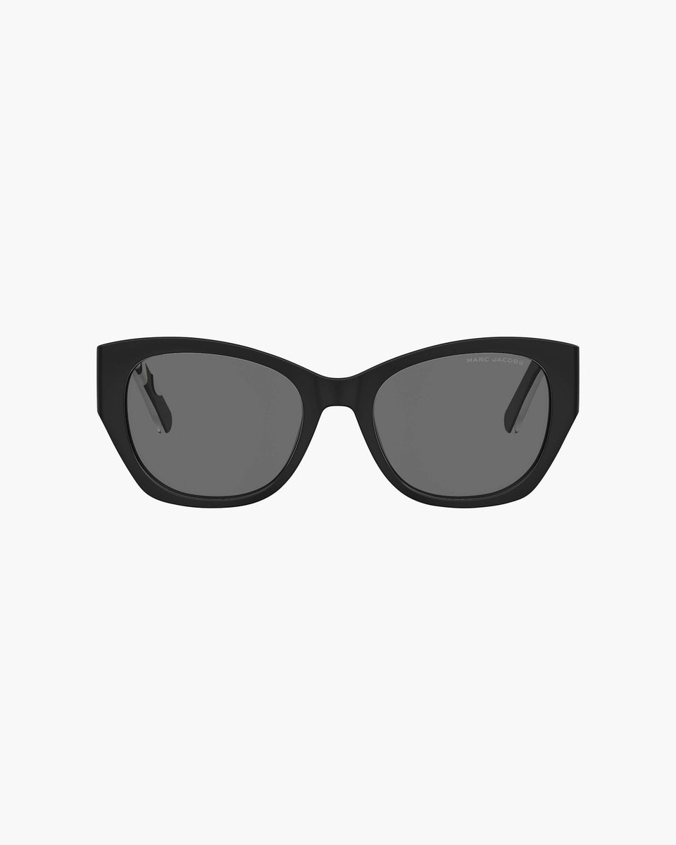 Marc Jacobs The Bold Logo Cat Eye Sunglasses Black/white
