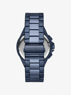 Michael Kors Oversized Lennox Blue-Tone Watch Navy