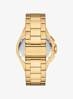 Michael Kors Oversized Lennox Gold-Tone Watch Gold