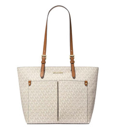 Michael Kors White Jet Set Medium Tote White