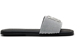 Marc Jacobs Leather Sandal Black Crystal (Women's)