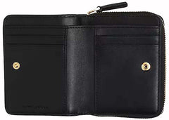 Marc Jacobs The Leather Mini Compact Wallet Black