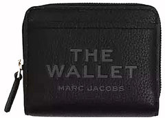 Marc Jacobs The Leather Mini Compact Wallet Black