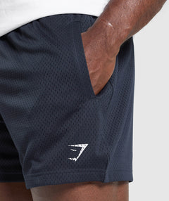 Gymshark Lifting Mesh 5" Shorts Heavy Blue