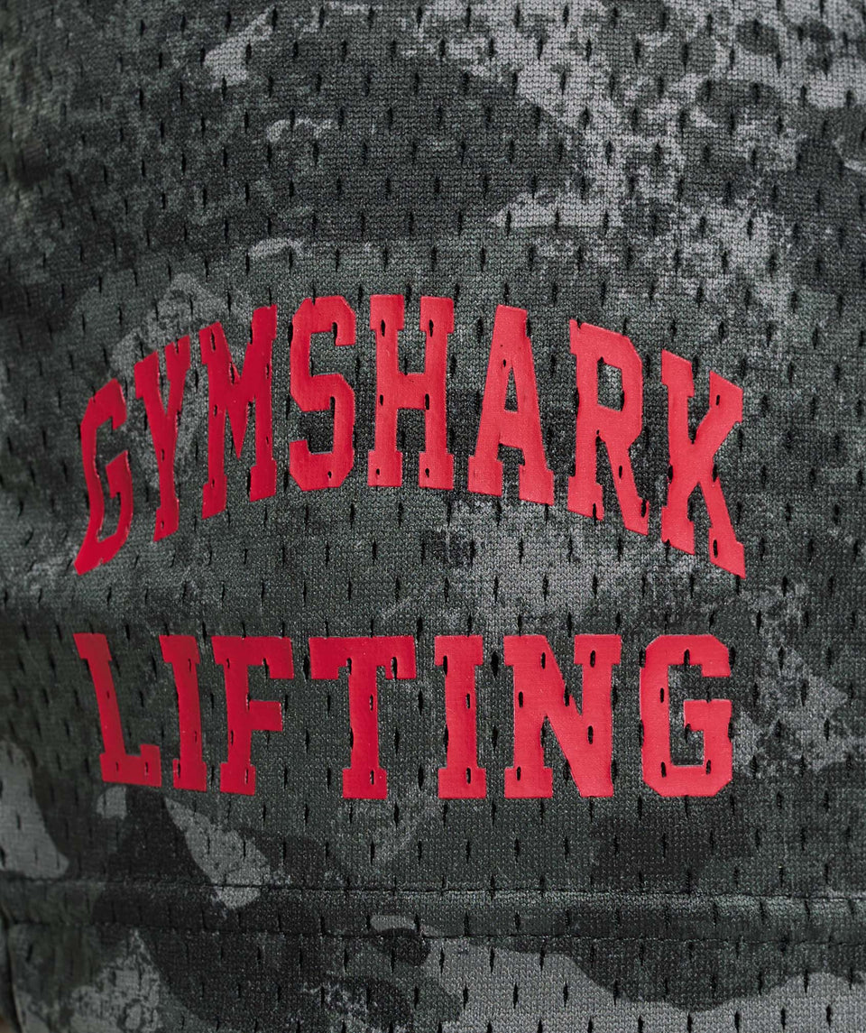Gymshark Lifting Mesh 5" Shorts Graphite Grey