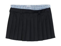Miu Miu Batavia Skirt Bleu