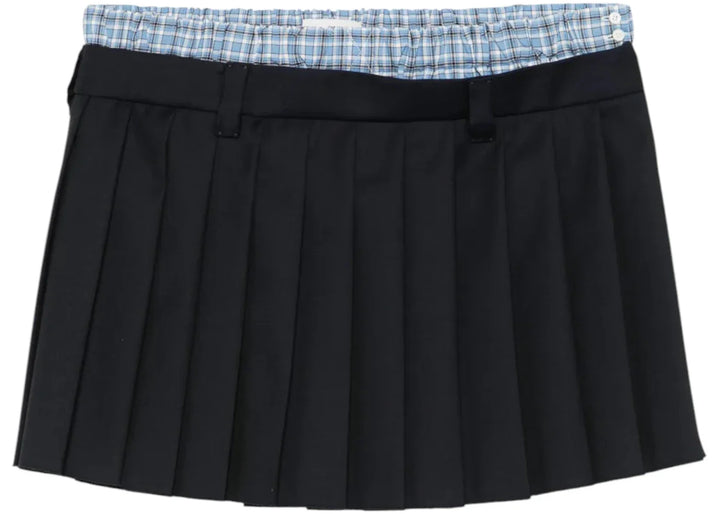 Miu Miu Batavia Skirt Bleu