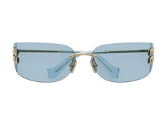 Miu Miu Frameless Sunglasses Blue/Silver (0MU A51S ZVN10P)