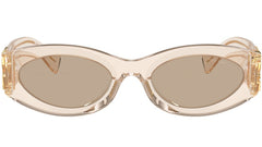 Miu Miu Glimpse Sunglasses Sand Transparent/Brown (0MU 11WS 11T40F54)