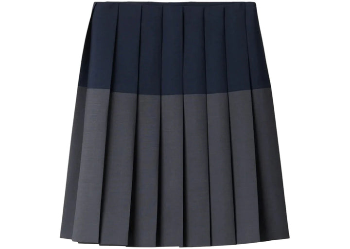 Miu Miu Kid Mohair Skirt Hematite/Navy