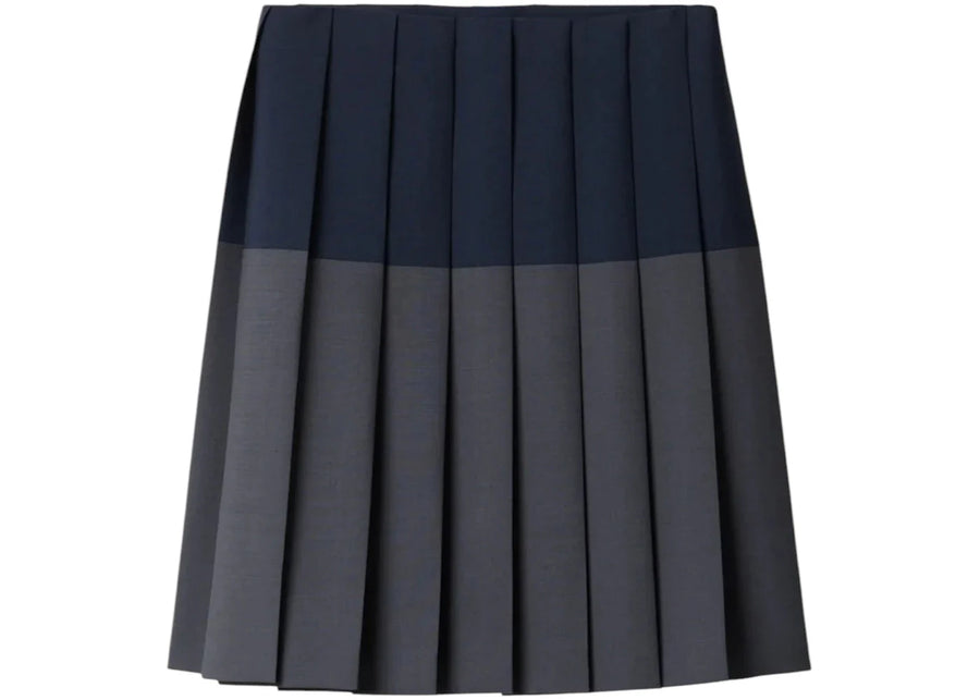 Miu Miu Kid Mohair Skirt Hematite/Navy