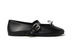 Miu Miu Leather Ballerina Nero (Women's)