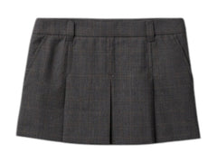 Miu Miu Tartan Print Mini Skirt Ardesia