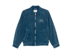 Miu Miu Washed Corduroy Jacket Azzurro