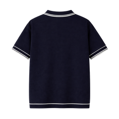 Monaco Knit Polo – Deep Navy