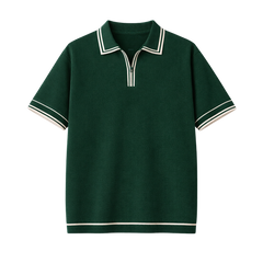 Monaco Knit Polo – Forest