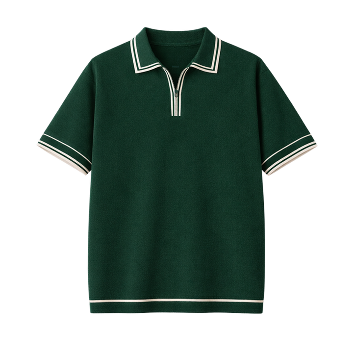 Monaco Knit Polo – Forest