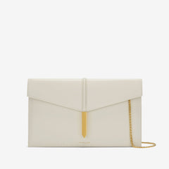DeMellier The Tokyo Clutch off-white smooth