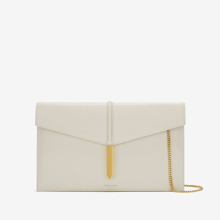 DeMellier The Tokyo Clutch off-white smooth