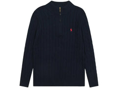 Polo Ralph Lauren Cable Knit Sweater navy blue