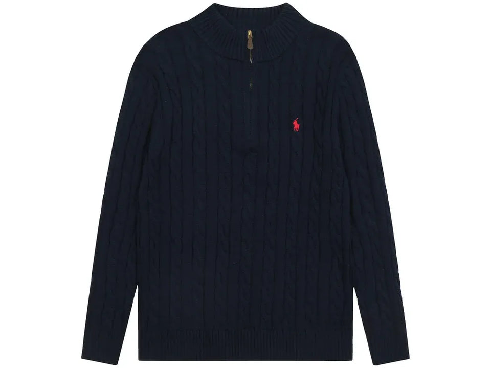 Polo Ralph Lauren Cable Knit Sweater navy blue