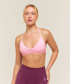 Women's Gymshark Minimal Sports Bra 2.0 Poise Pink
