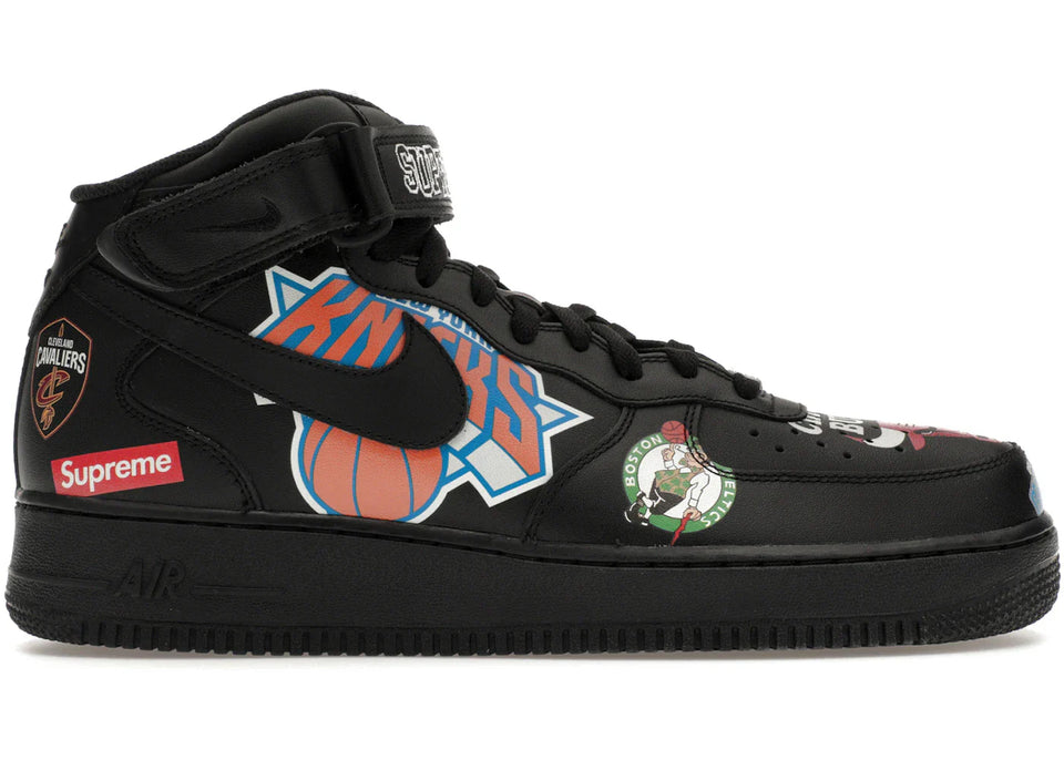 Nike Air Force 1 Mid Supreme Nba Black