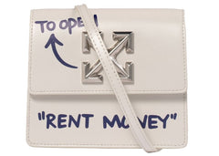 Off-White 0.7 Jitney Quote Bag Rent Money White