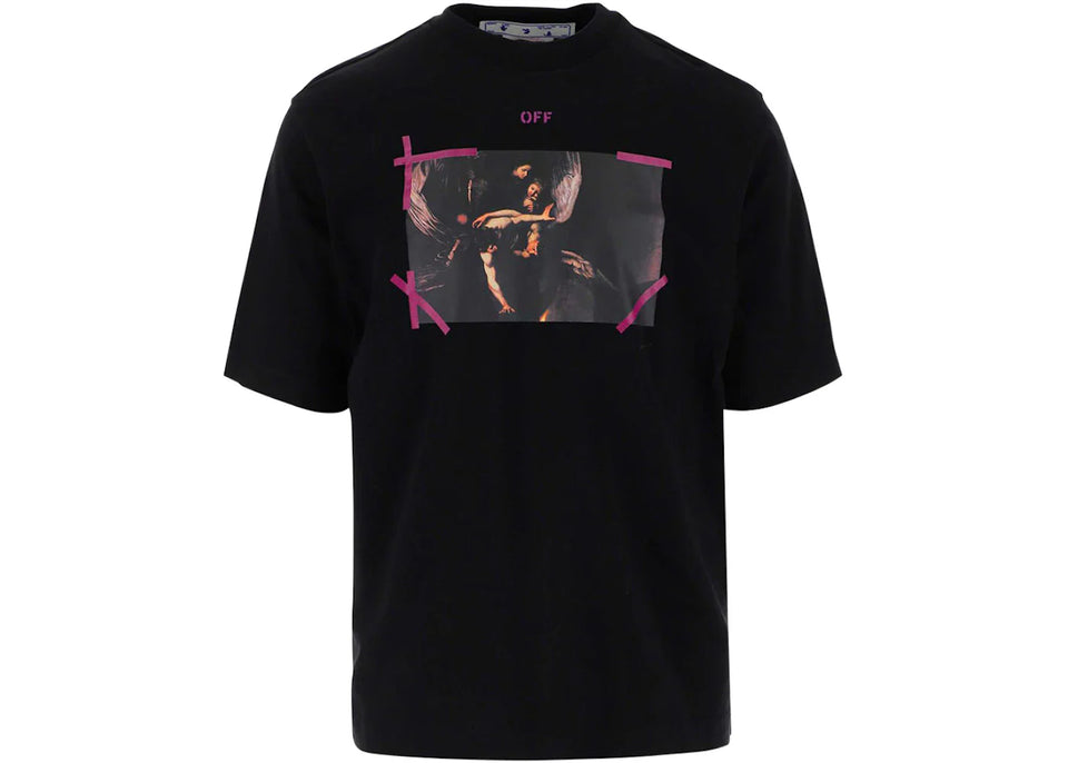 OFF-WHITE Arrow Caravaggio Mercy T-Shirt Black/Purple/Multi
