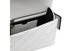 Off-White Binder 18 Shoulder Bag Ss22 Diag Embossed White Black