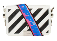 Off-White Diag Flap Bag Mini Ss21 White/Black