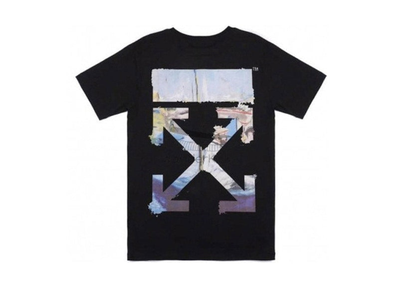 OFF-WHITE Edouard Manet Boat Studio Claude Monet Arrows Oversized Fit T-Shirt Black Multi