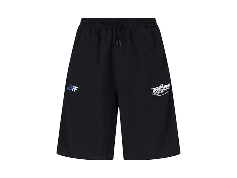 OFF-WHITE Exactly The Opposite Arrow Skate Sweatshorts Black/White