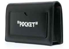 Off-White Jitney 0.5 Quote Shoulder Bag Black/White
